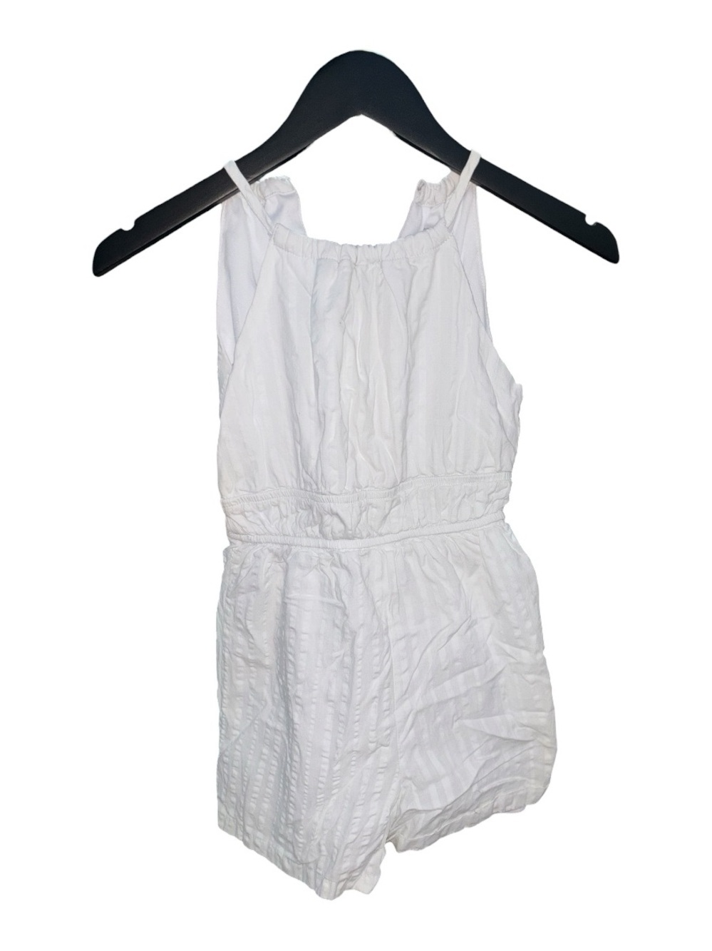 Art Class White Textured Romper Girls Size S (6/6X)